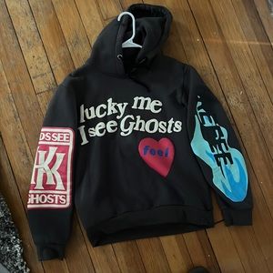 Hoodie grey luck me I see ghosts